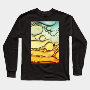 Fire & Ice Bubble Abstract Long Sleeve T-Shirt